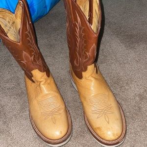 Mens Tony Lama boots in ostrich
